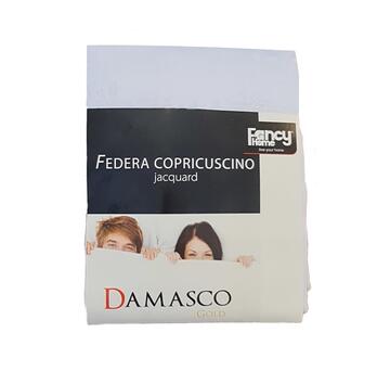 COPPIA FEDERE COPRICUSCINO JACQUARD DAMASCO FANCY HOME - SITE_NAME_SEO